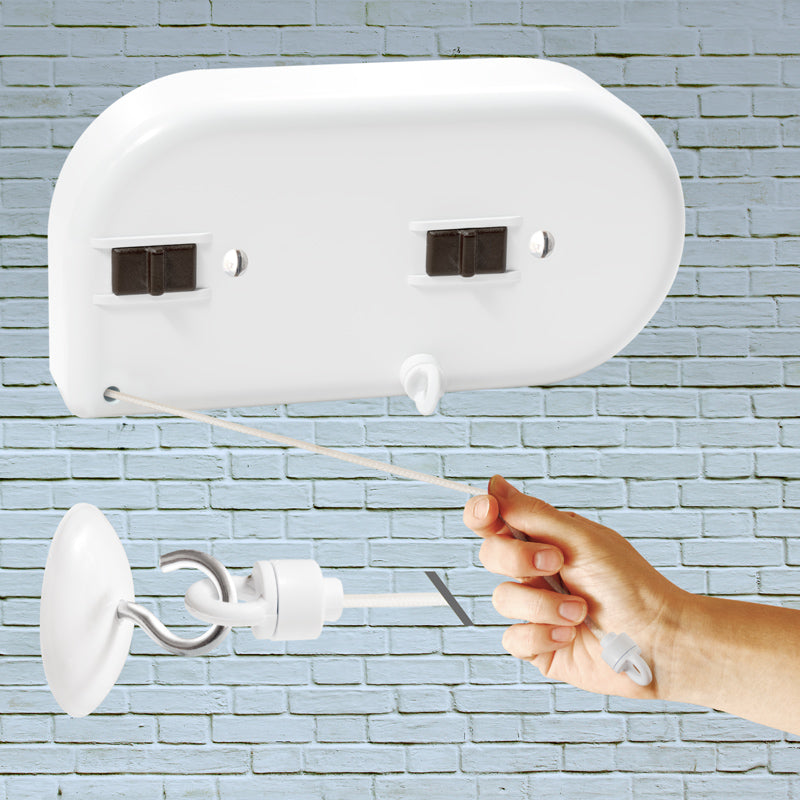 Tendedero retractil de 2 lineas