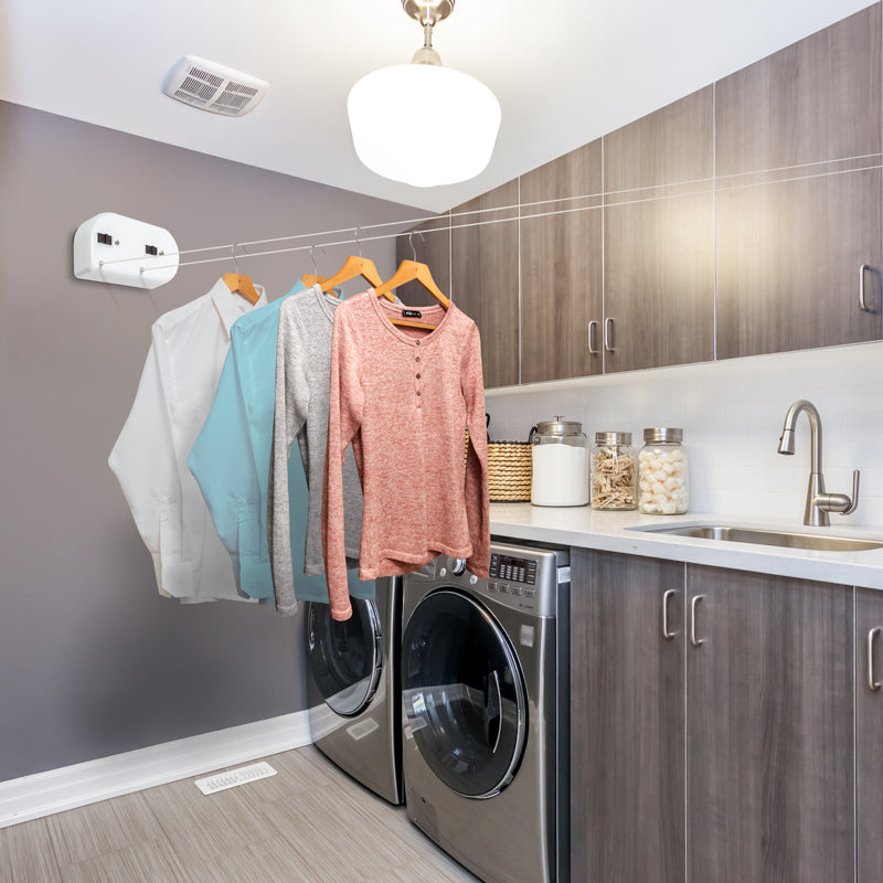 Tendedero retractil de 2 lineas